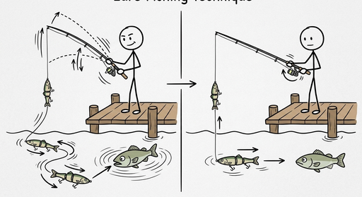 魚が水中の振動を感知する様子を解説したYouTube動画の手描き図解